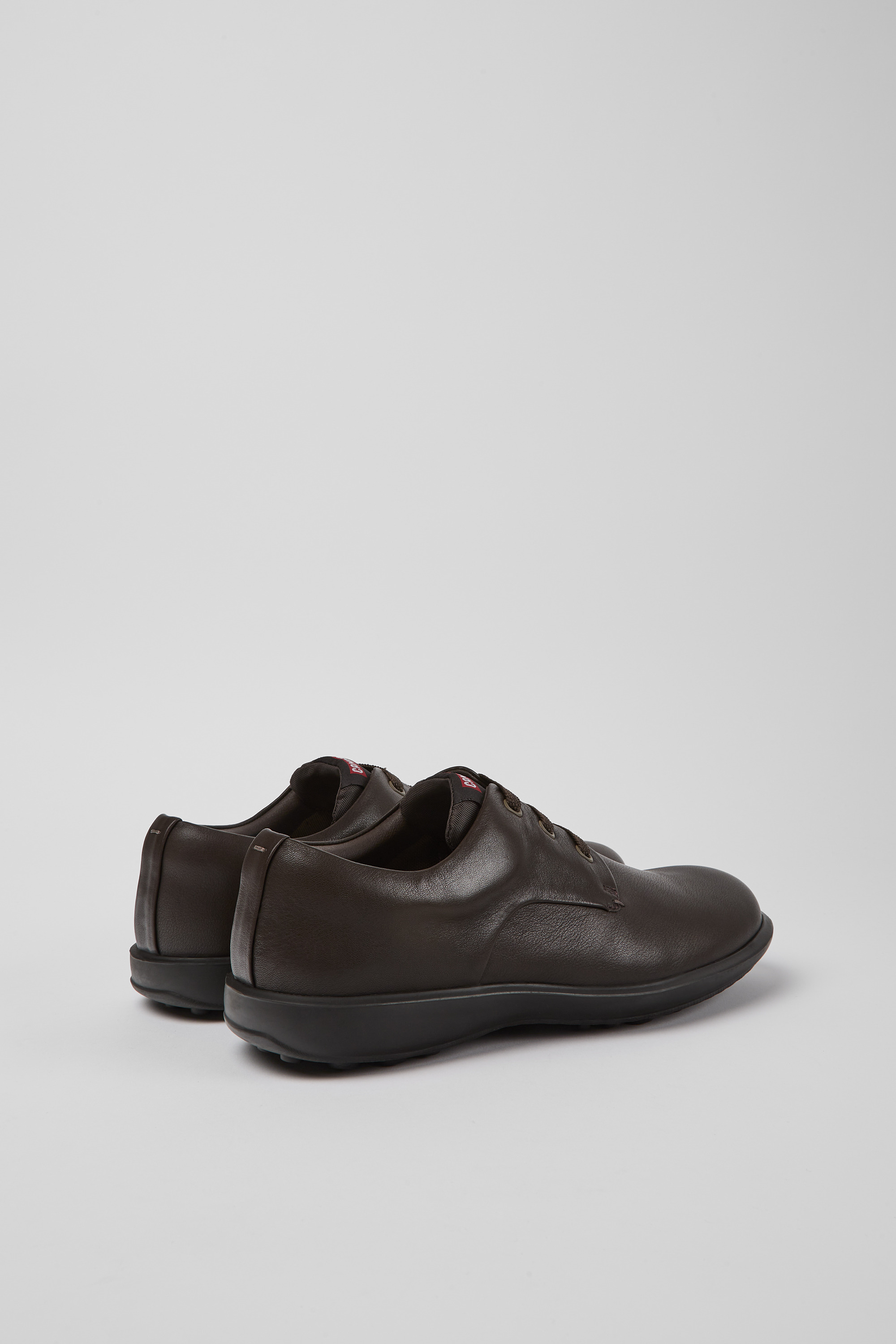 Atom Work - Dark brown blucher shoes for men
