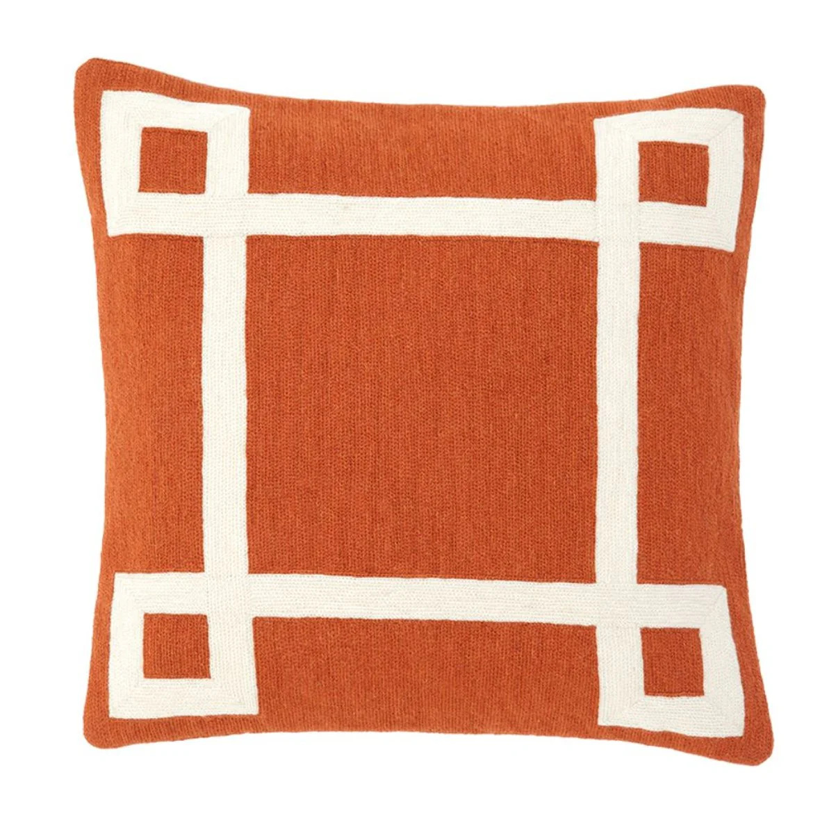 Casa Padrino dise?ador de almohada naranja 50 x H. 50 cm - almohada de lujo