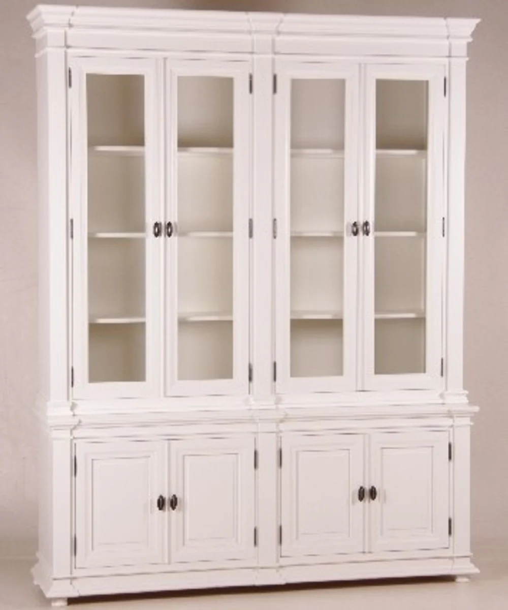Casa Padrino shabby chic country style buffet cabinet cabinet with 4 doors Antique Style White - dining room cabinet