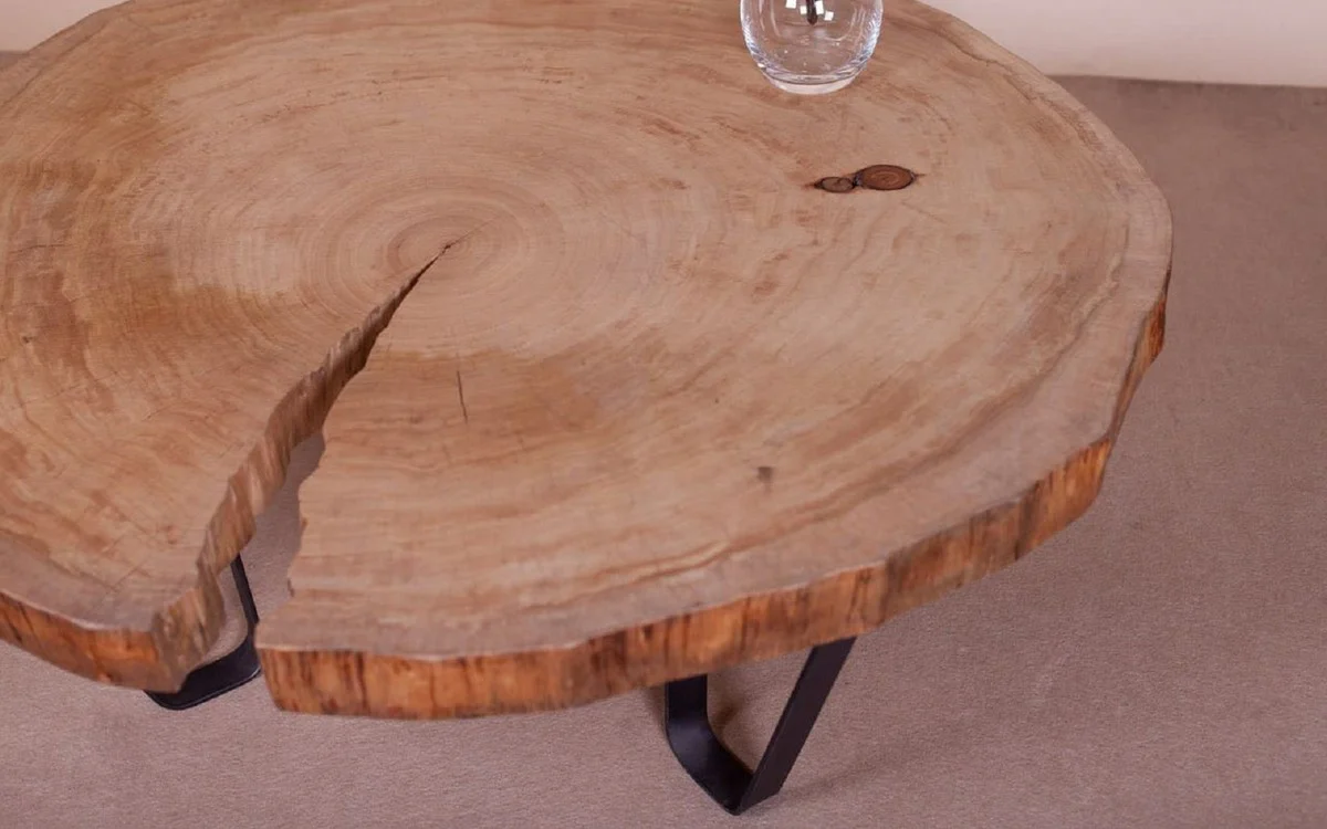 Casa Padrino mesa de centro de lujo marr¨®n / negro 110 x 95 x A. 50 cm