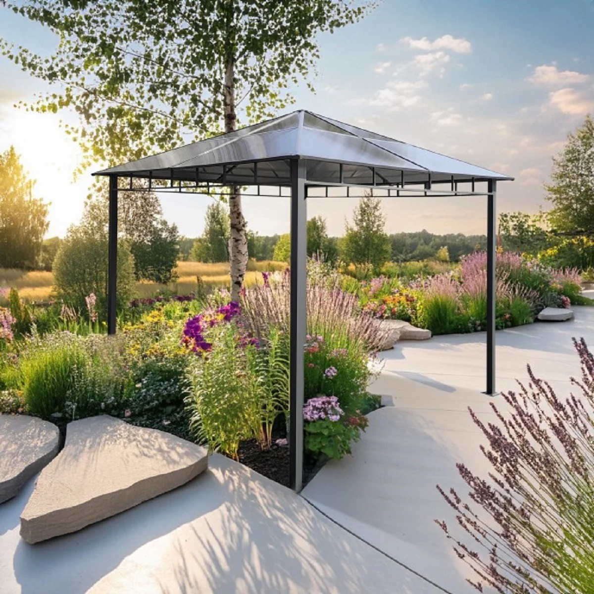 Casa Padrino pabell¨®n de lujo gris 300 x A. 260 cm - Muebles de jard¨ªn y terraza