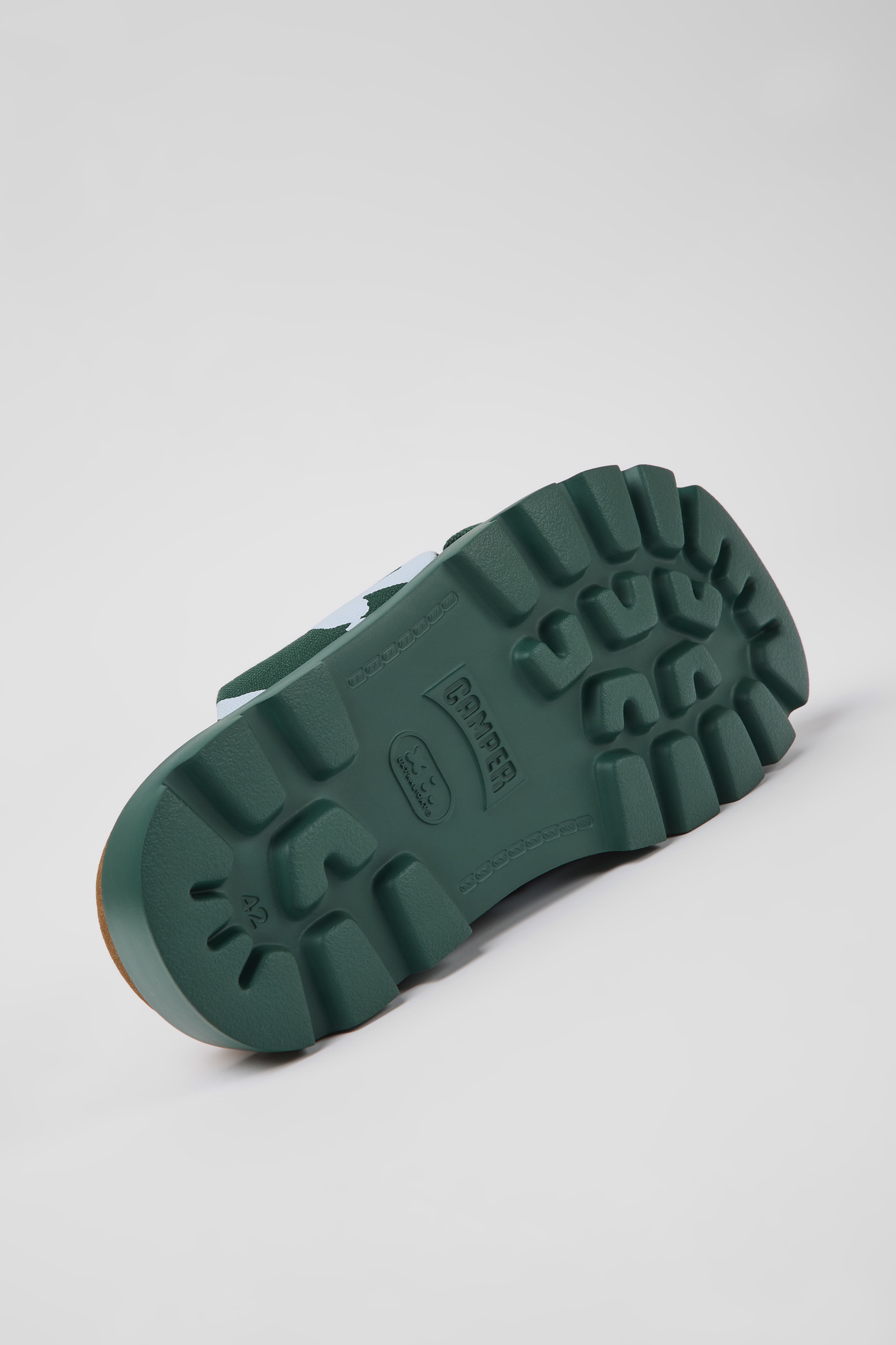 Brutus Sandal - Green and blue recycled cotton sandals for men