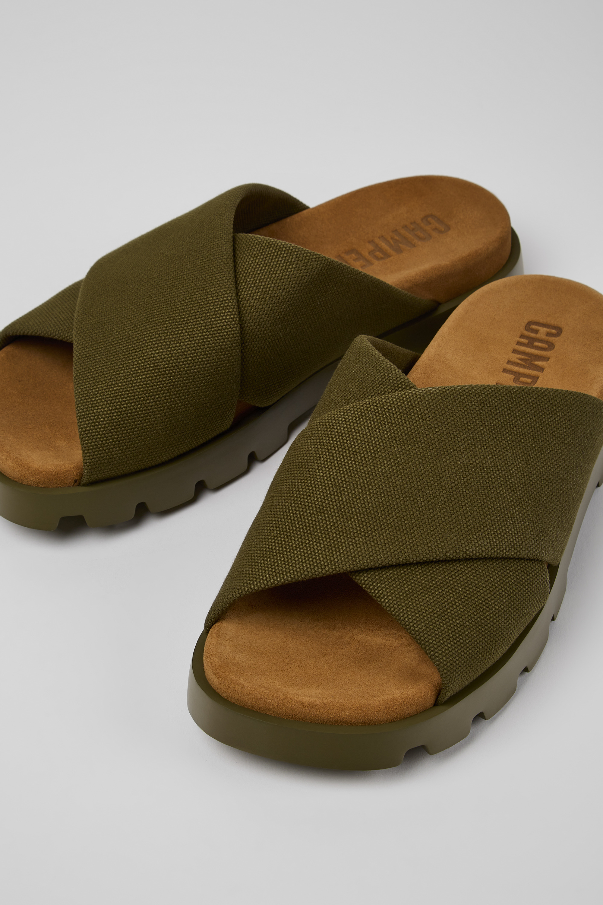 Brutus Sandal - Green recycled cotton sandals for men