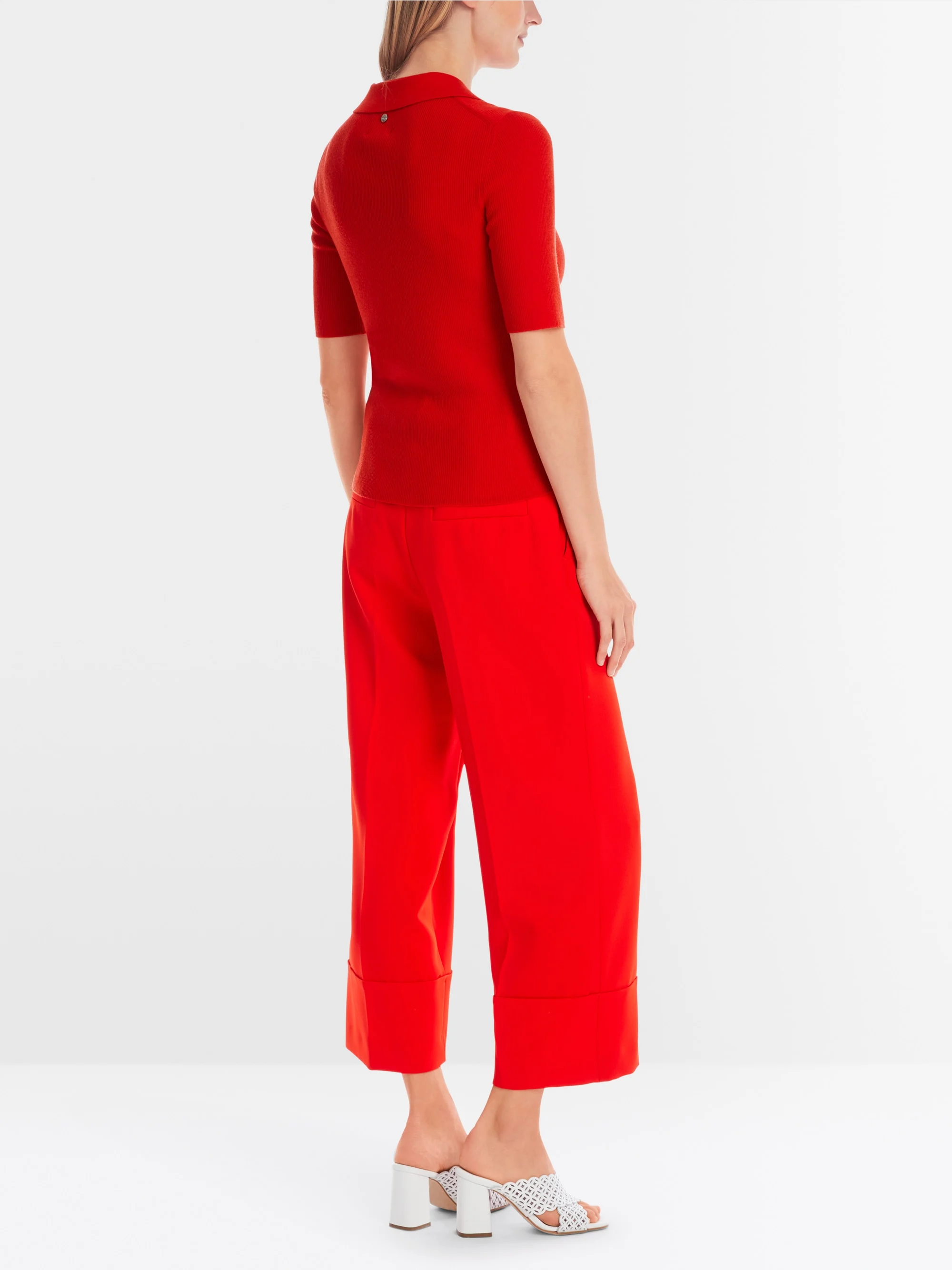 Marc-Cain 100% wool unicolour polo shirt