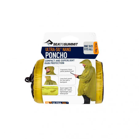 Sea to Summit Ultra-Sil Nano Poncho lima - Poncho impermeable