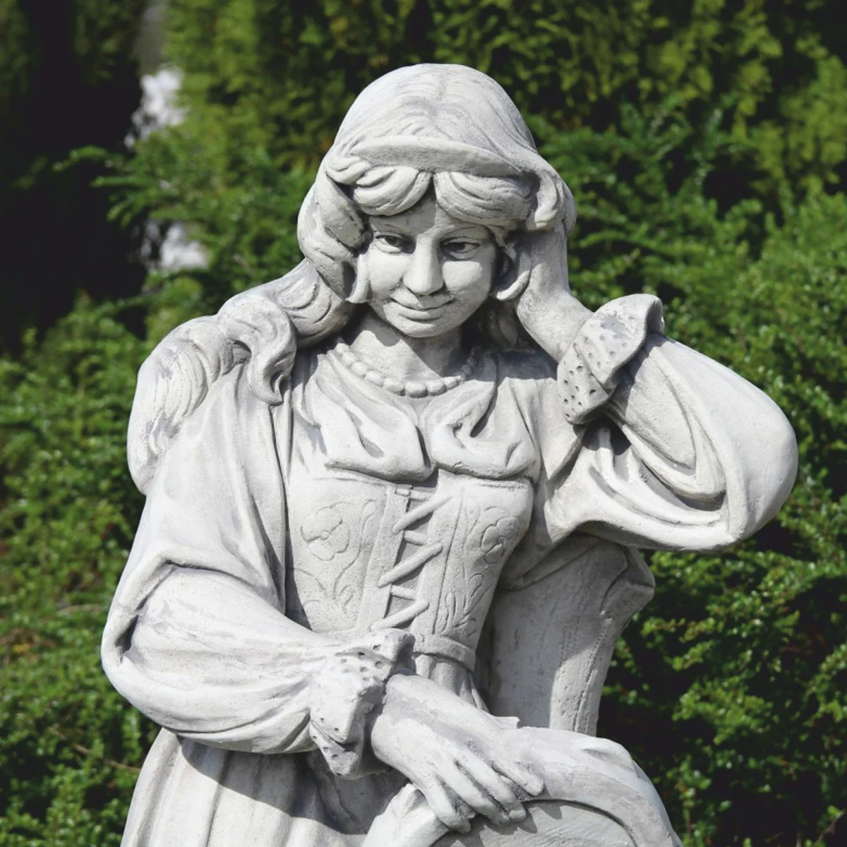 Casa Padrino escultura decorativa de piedra para jard¨ªn Art Nouveau mujer gris A. 185 cm