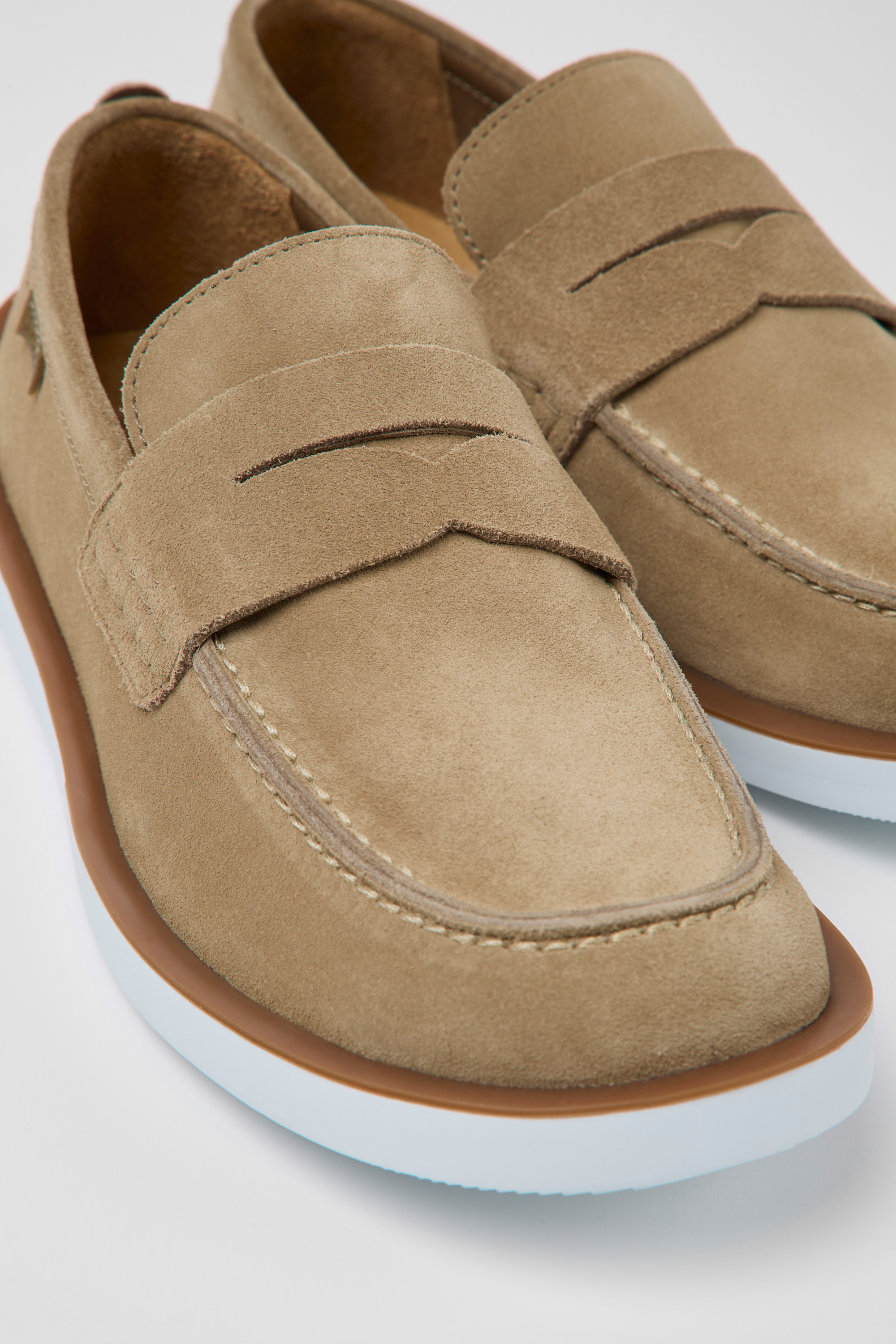 Wagon - Beige nubuck shoes for men