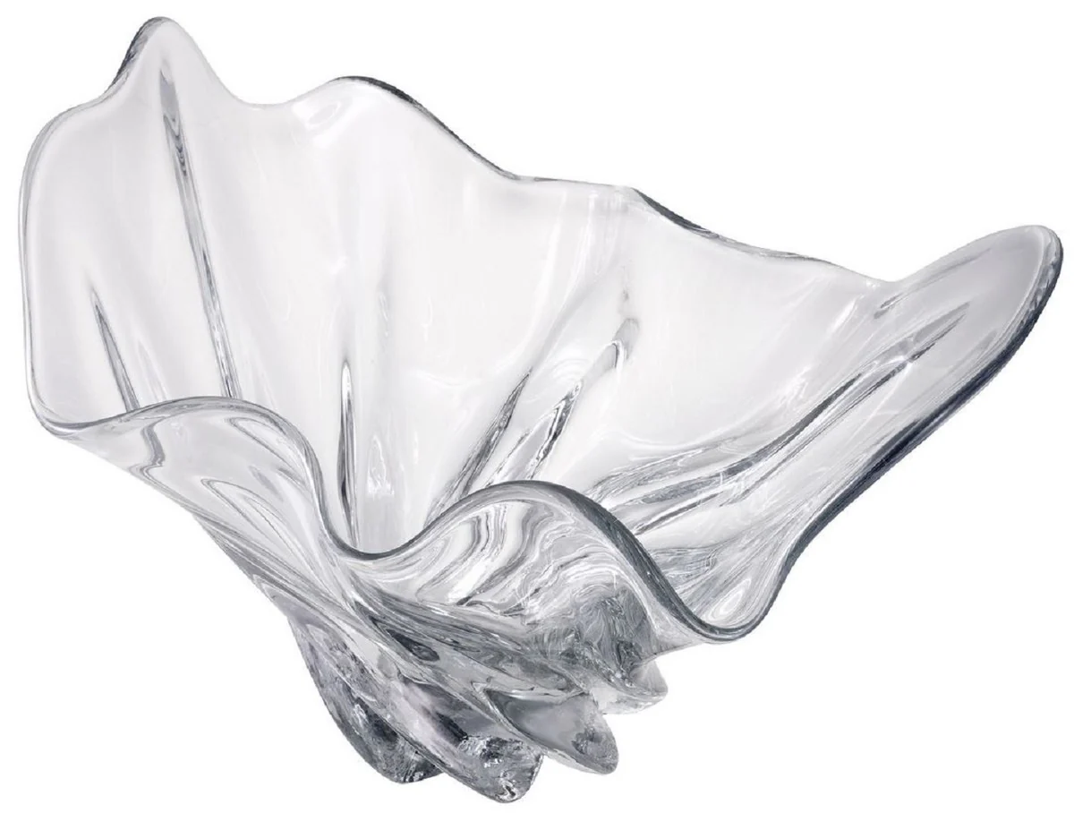 Casa Padrino cuenco de lujo 42 x 27 x A. 25 cm - Cuenco decorativo moderno de vidrio soplado a mano - Accesorios decorativos - Calidad de lujo