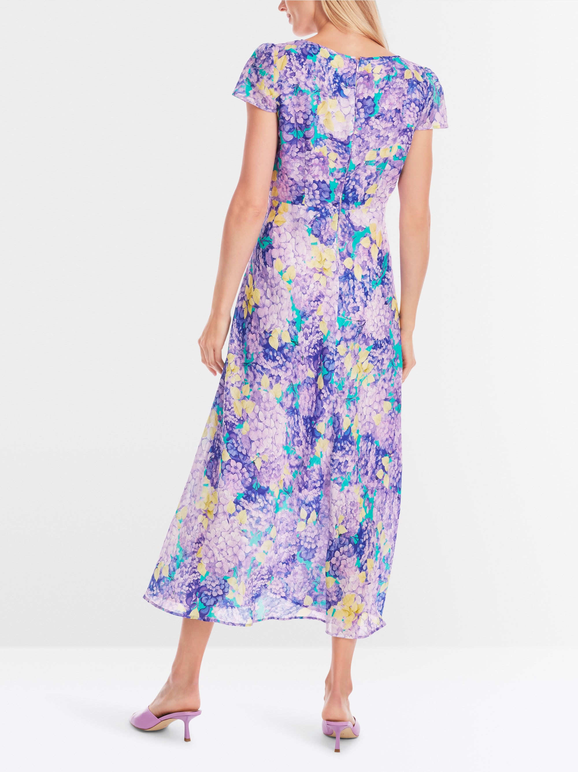 Marc-Cain Fitted floral print midi dress