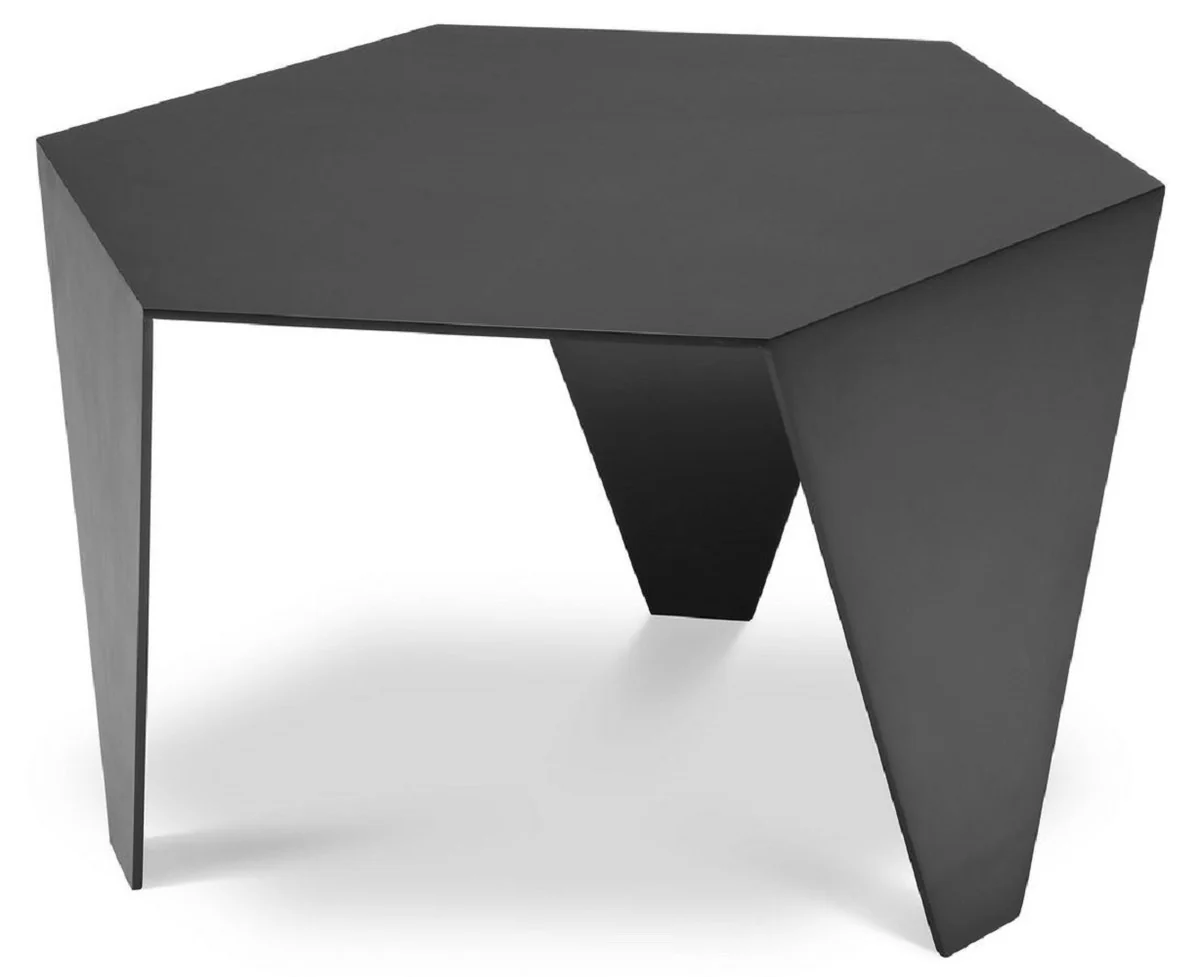 Casa Padrino mesa auxiliar de lujo bronce 57,5 ??x 50 x A. 34,5 cm - Mesa de acero inoxidable de 6 angular - Muebles de sal¨®n de lujo - Calidad de Lujo