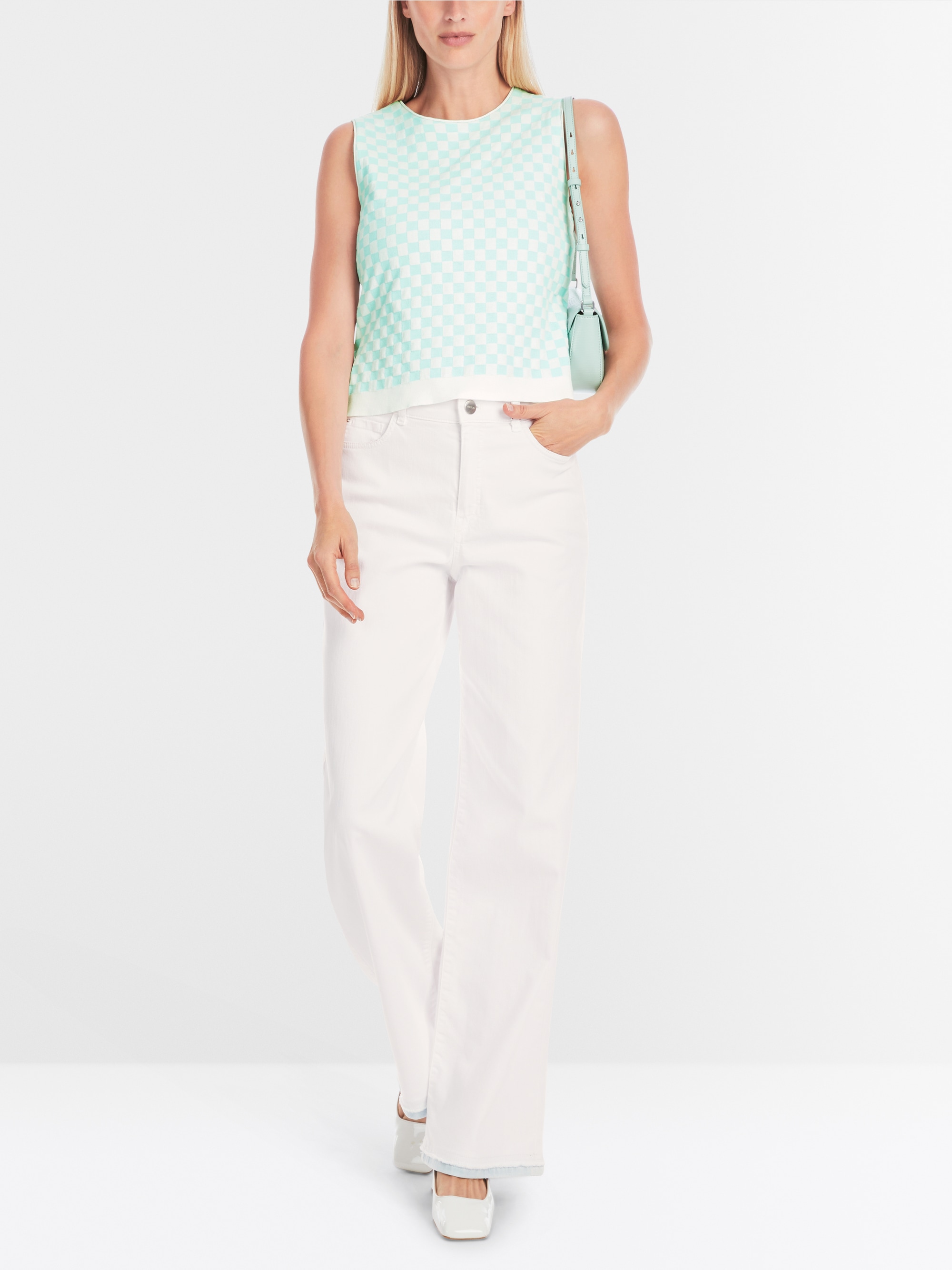 Marc-Cain Knitted in Germany sleeveless check top