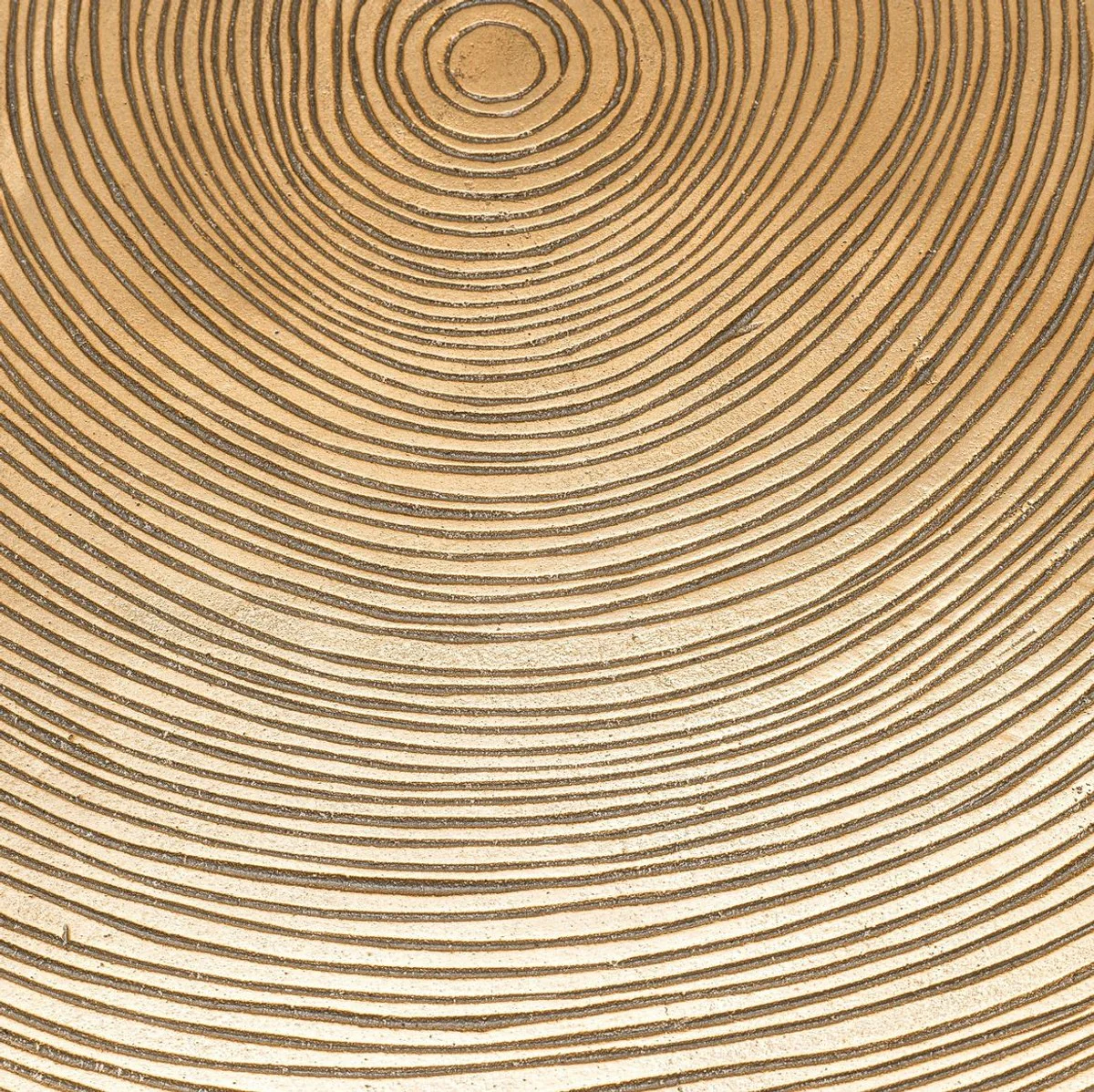 Casa Padrino mesa auxiliar de lujo lat¨®n / negro ? 63,5 x H. 50,5 cm - Lujosa mesa auxiliar con plato de mesa en dise?o de rodajas de ¨¢rbol