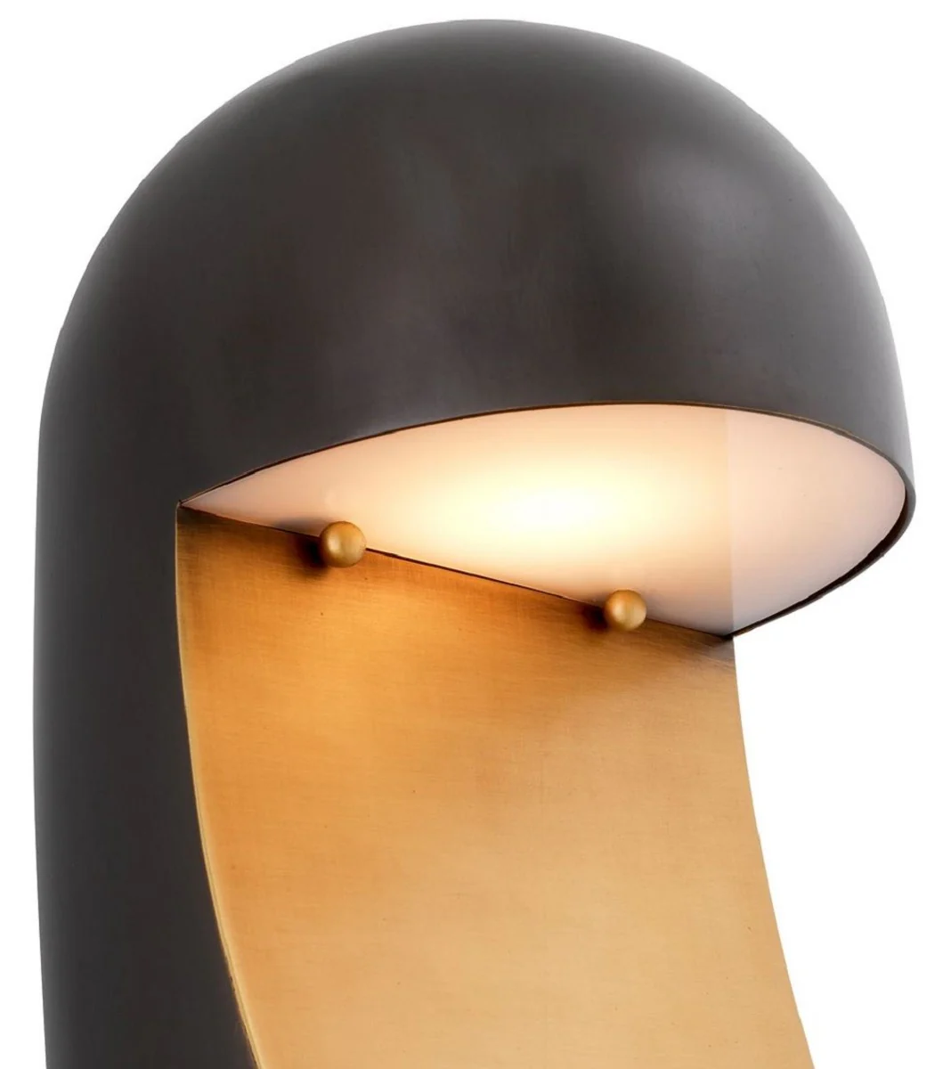 Casa Padrino lámpara de mesa de diseño de lujo bronce / latón antiguo 15 x 20 x A. 40 cm - Lámpara de escritorio - Lámparas de mesa - Lámparas de escritorio - Iluminación de lujo - Interior de lujo