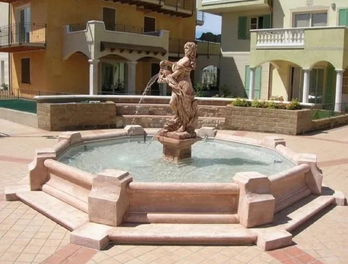 Casa Padrino fuente decorativa de jard¨ªn barroco marr¨®n ? 482 x A. 200 cm - Hecho en Italia