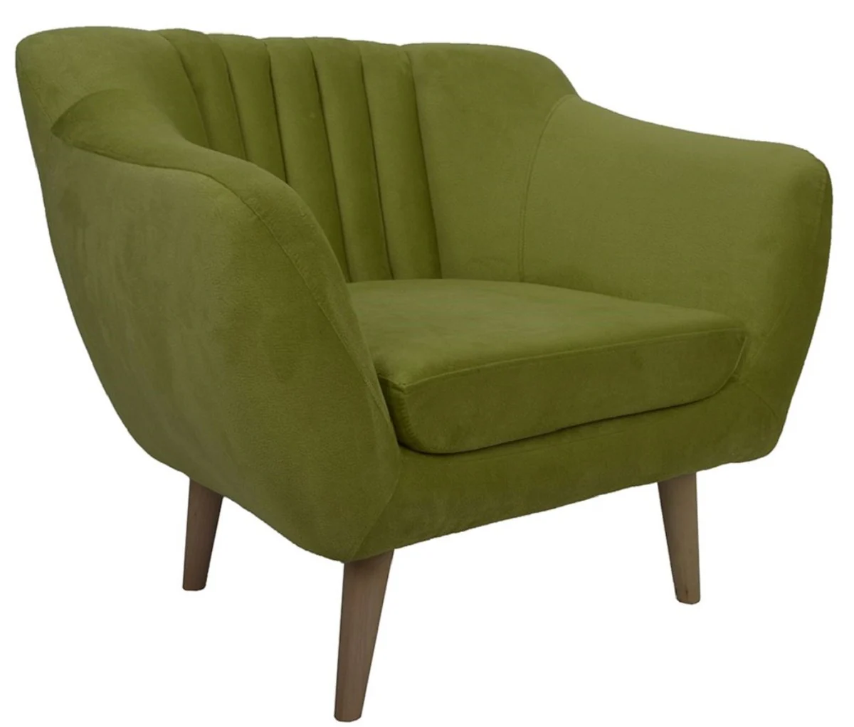 Casa Padrino Sill¨®n de Terciopelo de Lujo 97 x 81 x H. 83 cm - Varios Colores - Sala de Estar Oficina Hotel Club Sill¨®n - Muebles de Lujo