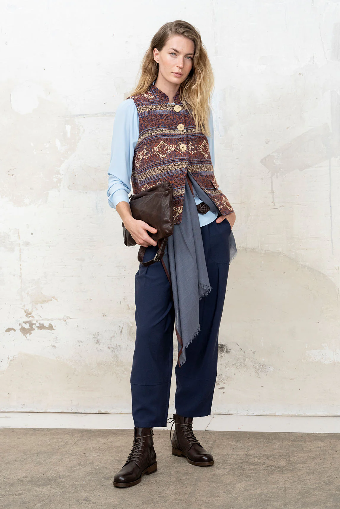 Rivera-spain Pantalón Nereida azul marino