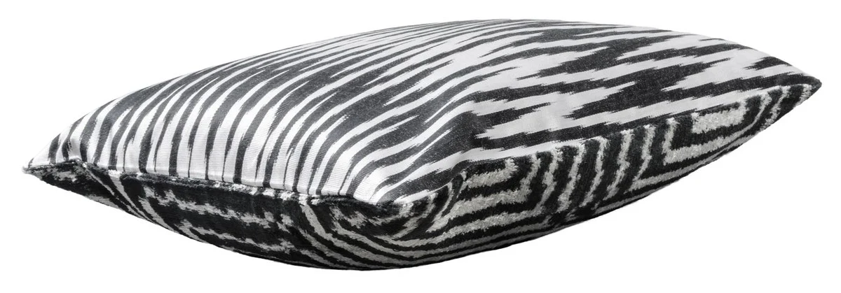 Casa Padrino coj¨ªn de lujo mod2 negro / blanco 40 x 40 cm - Accesorios de Decoraci¨®n de la Sala de Estar