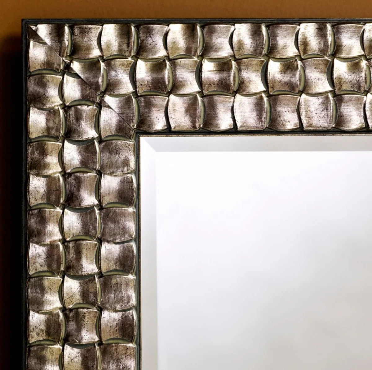 Casa Padrino espejo de pared de la sala de estar plata 71 x H. 98 cm - Espejo de Lujo