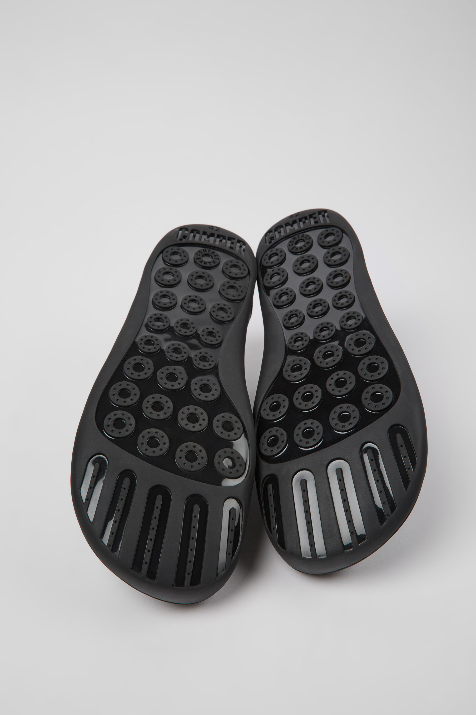 Peu - Gray leather shoes for men