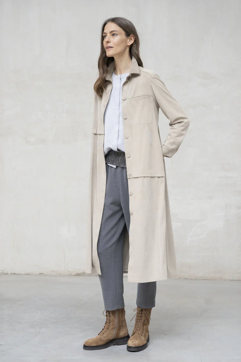 Rivera-spain Vestido levita Asti crudo