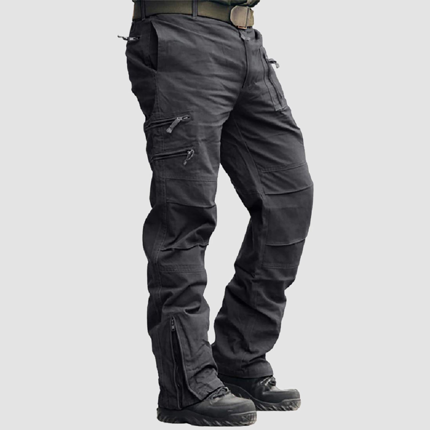 Men's Tactical Pants with 9 Pockets Ripstop Cargo Pants Lightweight Hiking