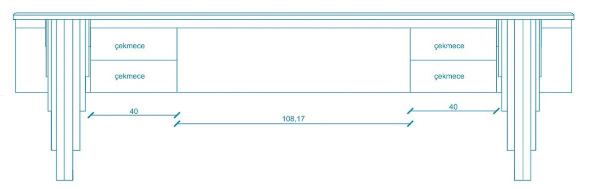 Casa Padrino escritorio de lujo con tablero de m¨¢rmol artificial negro / plata 260 cm - Muebles de oficina de lujo
