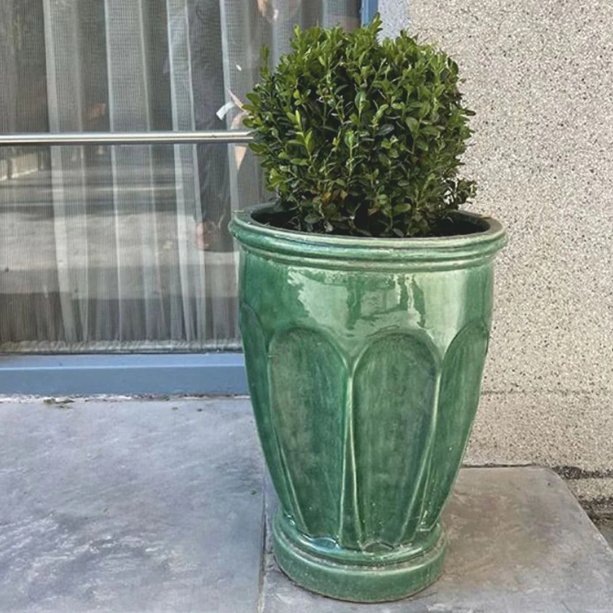 Casa Padrino maceta de cer¨¢mica de lujo verde ? 65 x A. 61 cm - Decoraci¨®n para Hoteles y Jardines