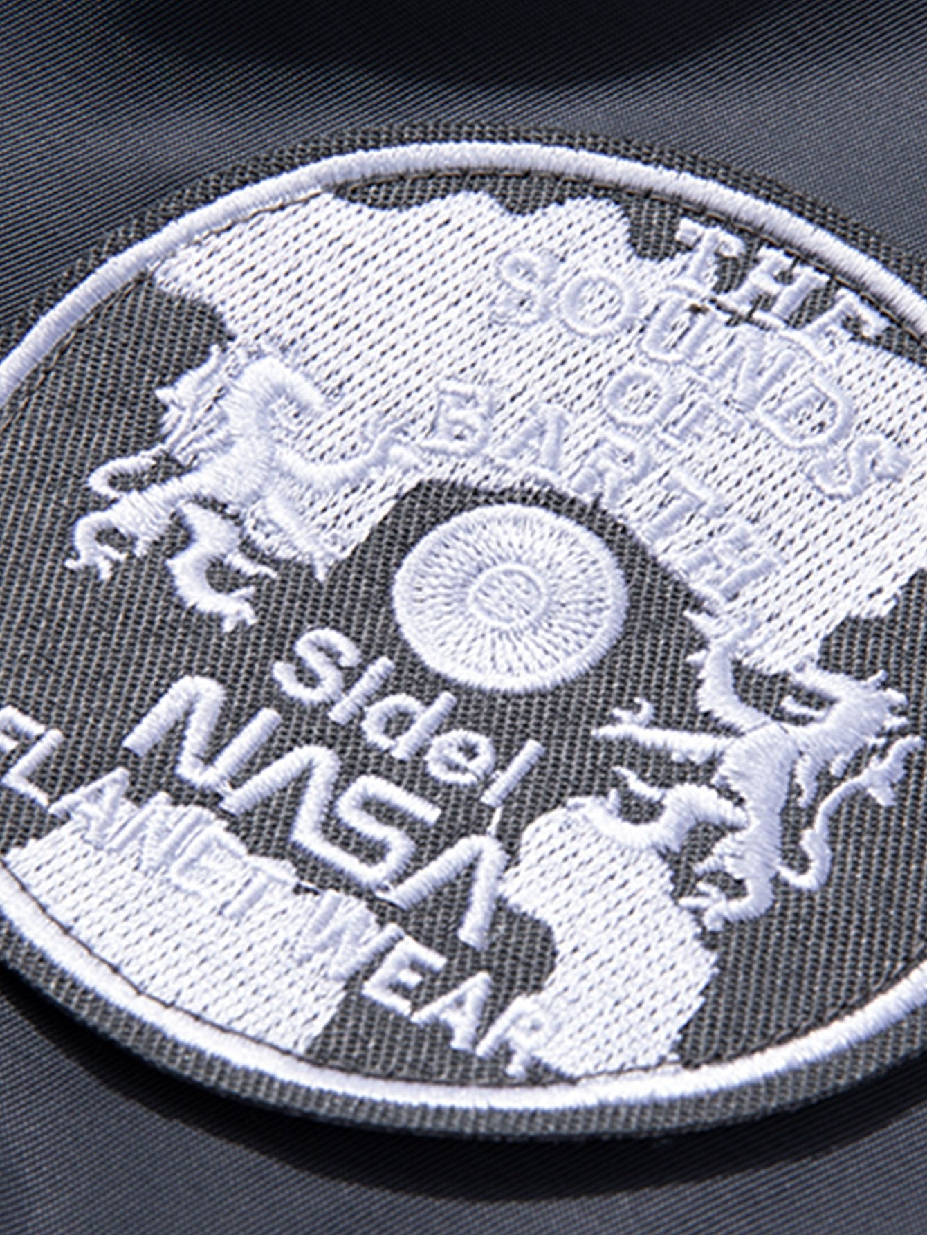 Reversible NASA Embroidered Patch Bomber Jacket