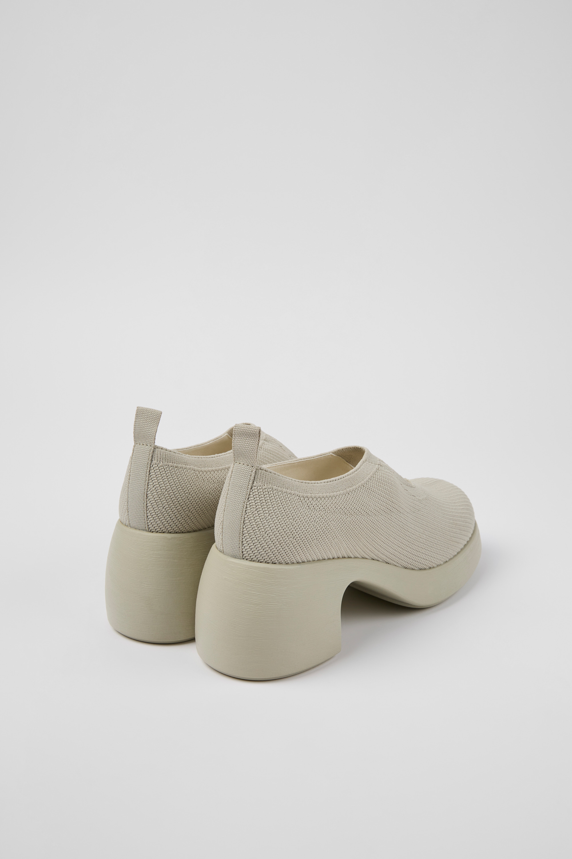 Thelma - Gray one-piece knit shoes for women