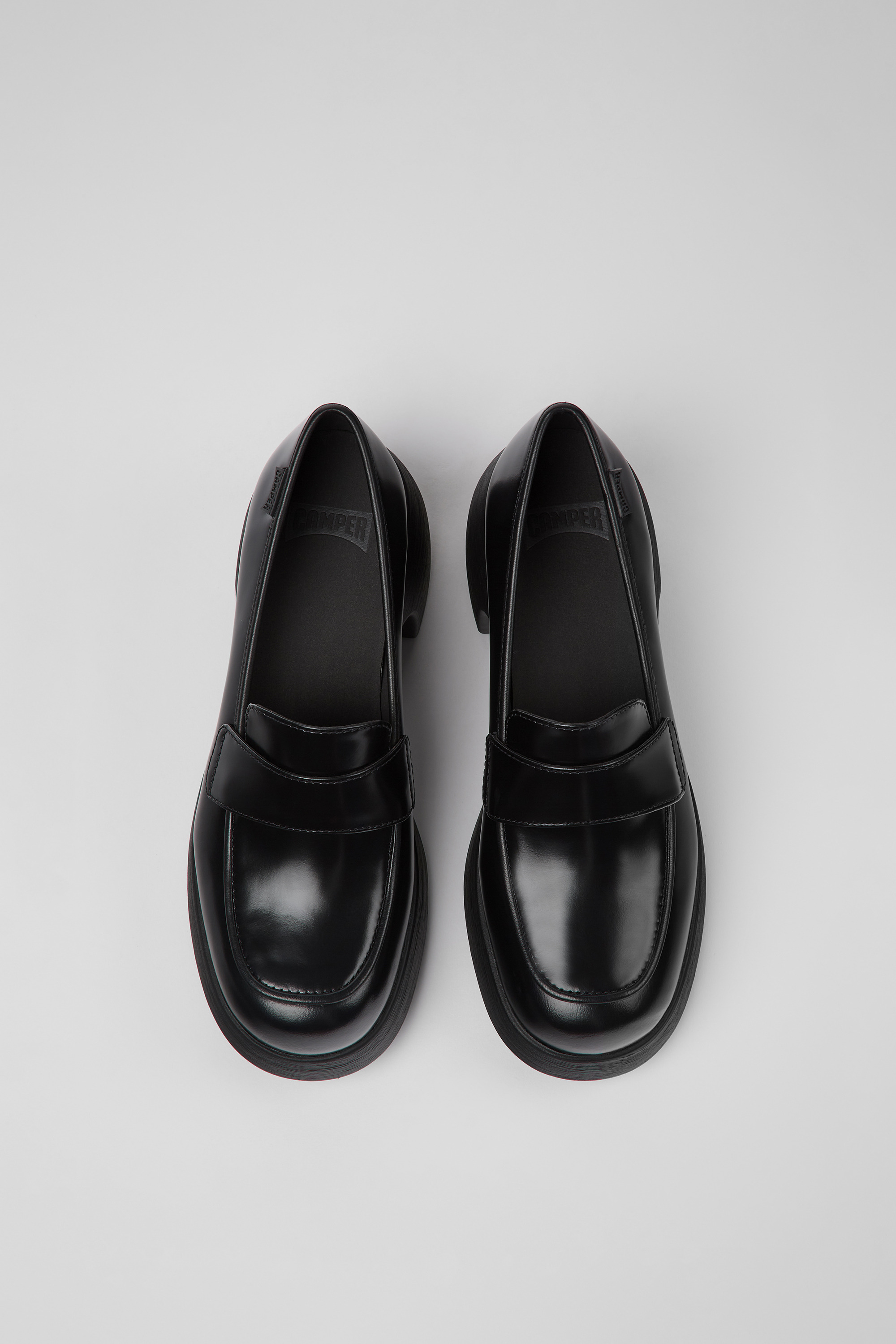 Thelma - Black leather shoes for women