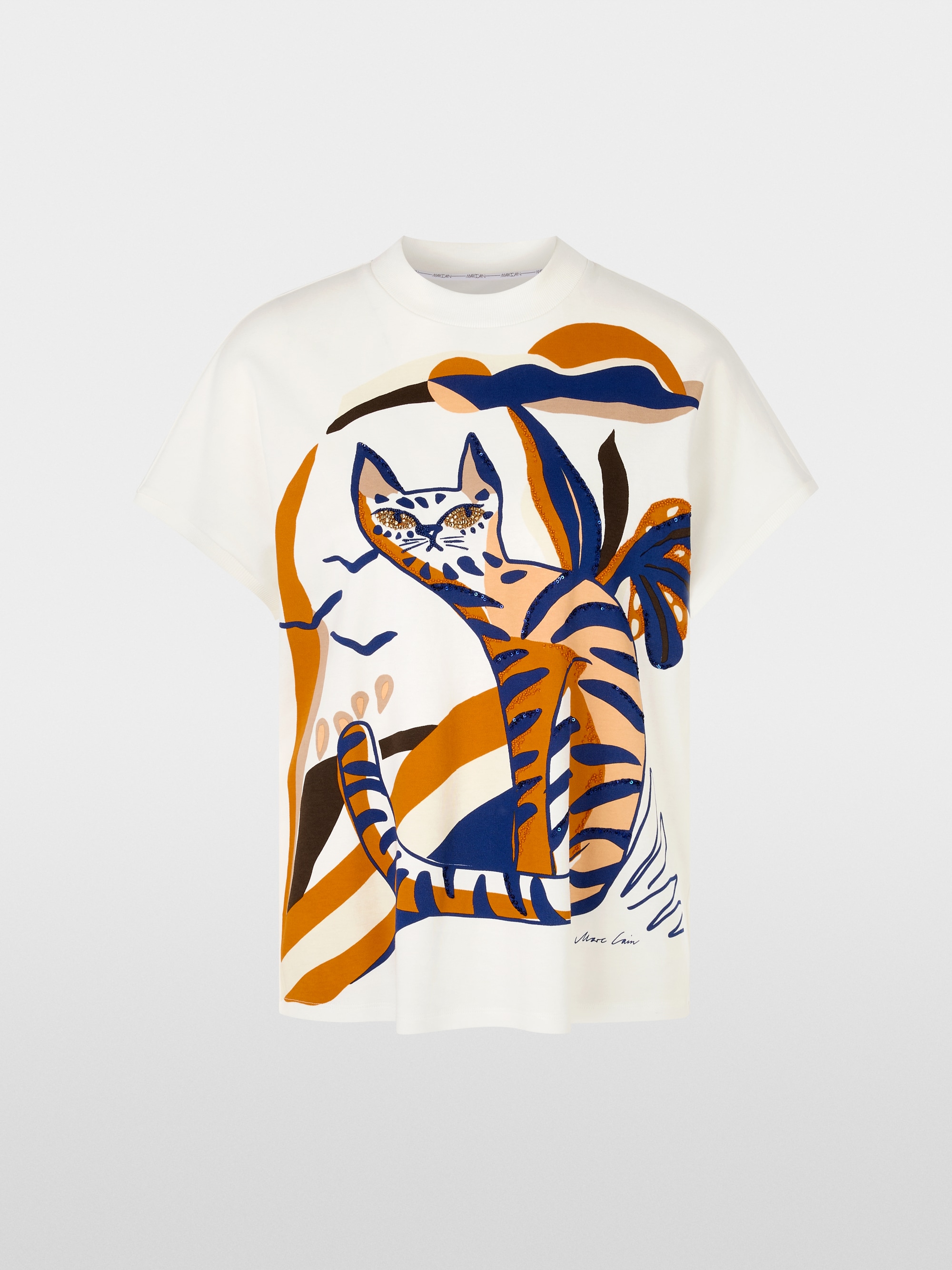 Marc-Cain T-shirt with cat motif