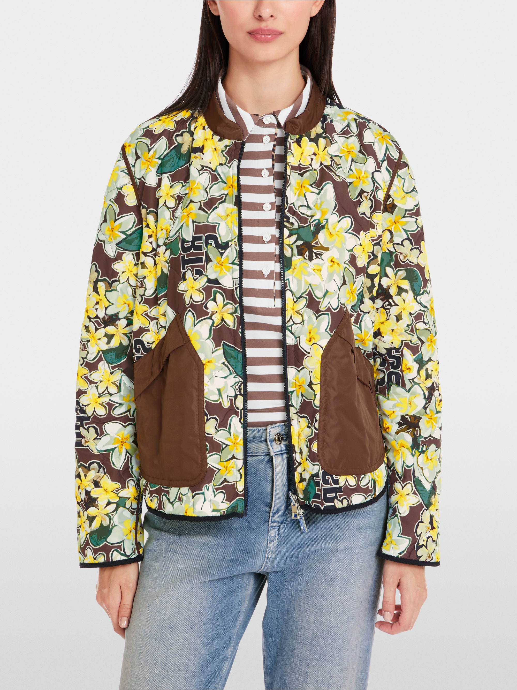Marc-Cain Rethink Together print reversible jacket