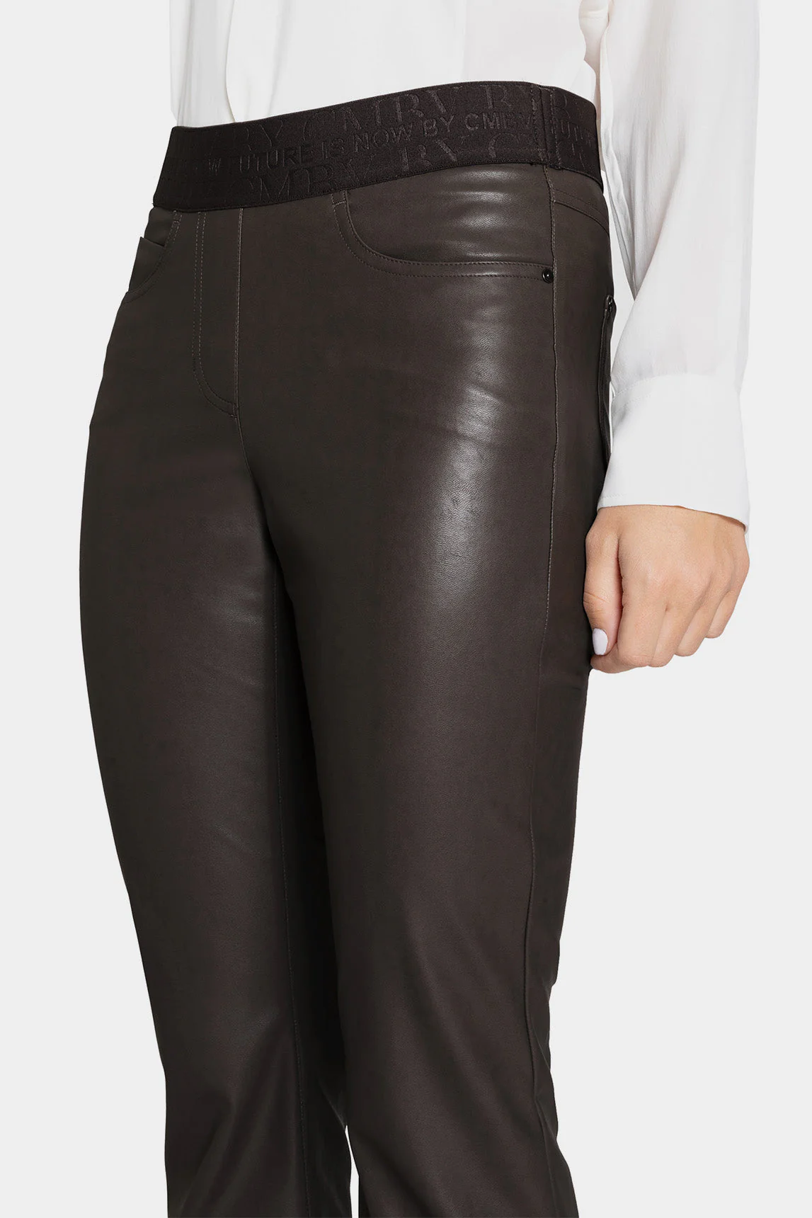 Rivera-spain Pantalón Cambio cintura elástica efecto piel