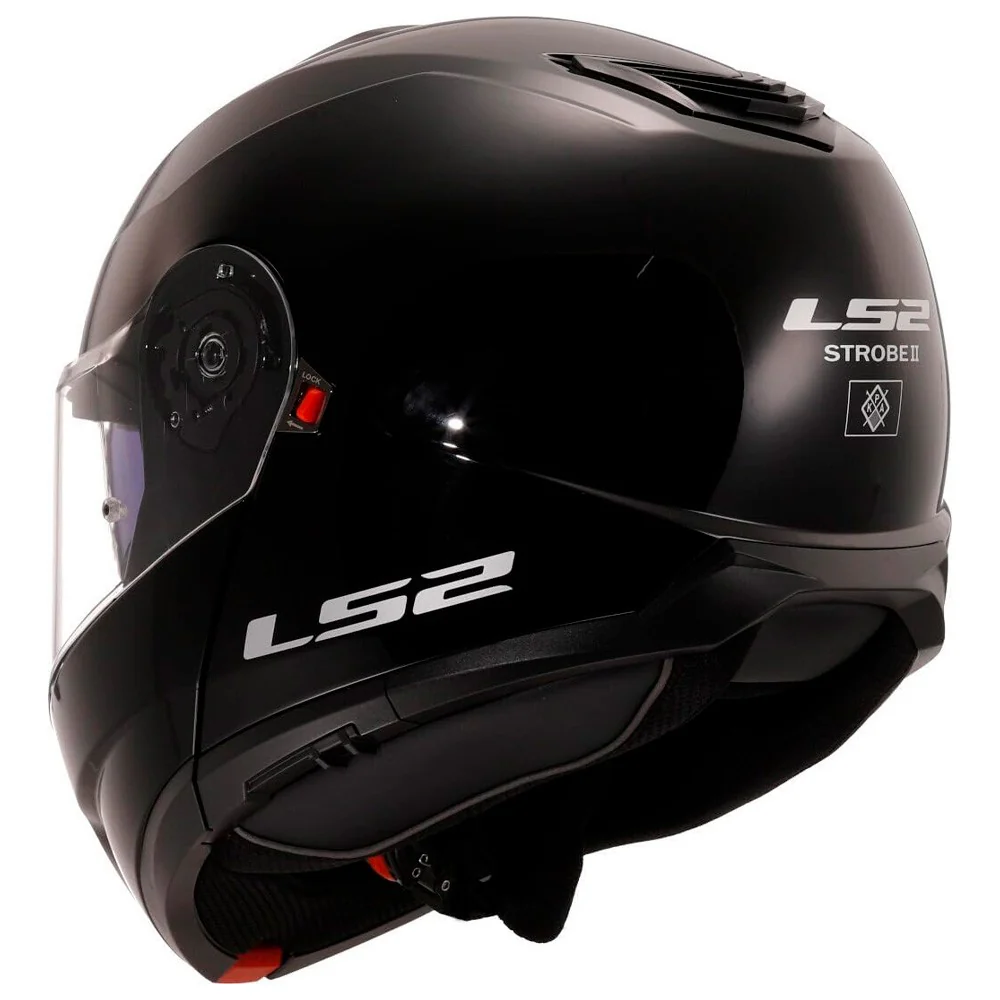 CASCO MODULAR LS2 FF908 STROBE II NEGRO BRILLO