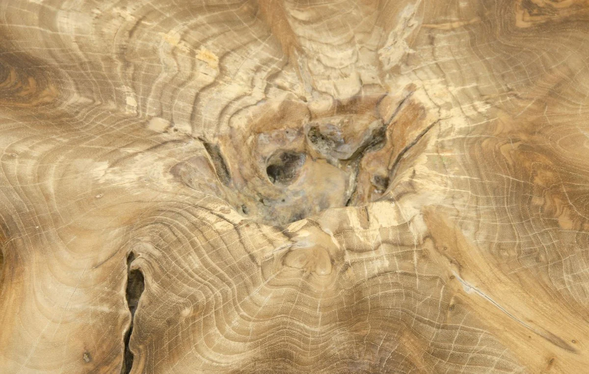 Casa Padrino mesa de centro / mesa auxiliar de lujo color natural 70 x 90 x H. 40 cm - Muebles de Diseño