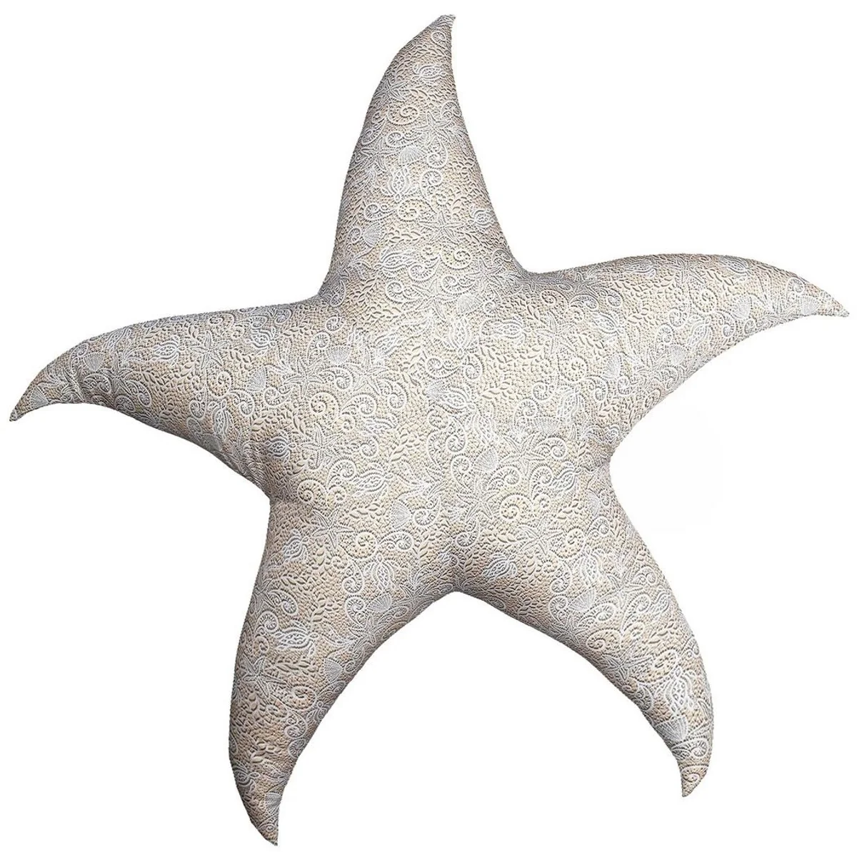 Casa Padrino puf de lujo estrella de mar beige / blanco ? 180