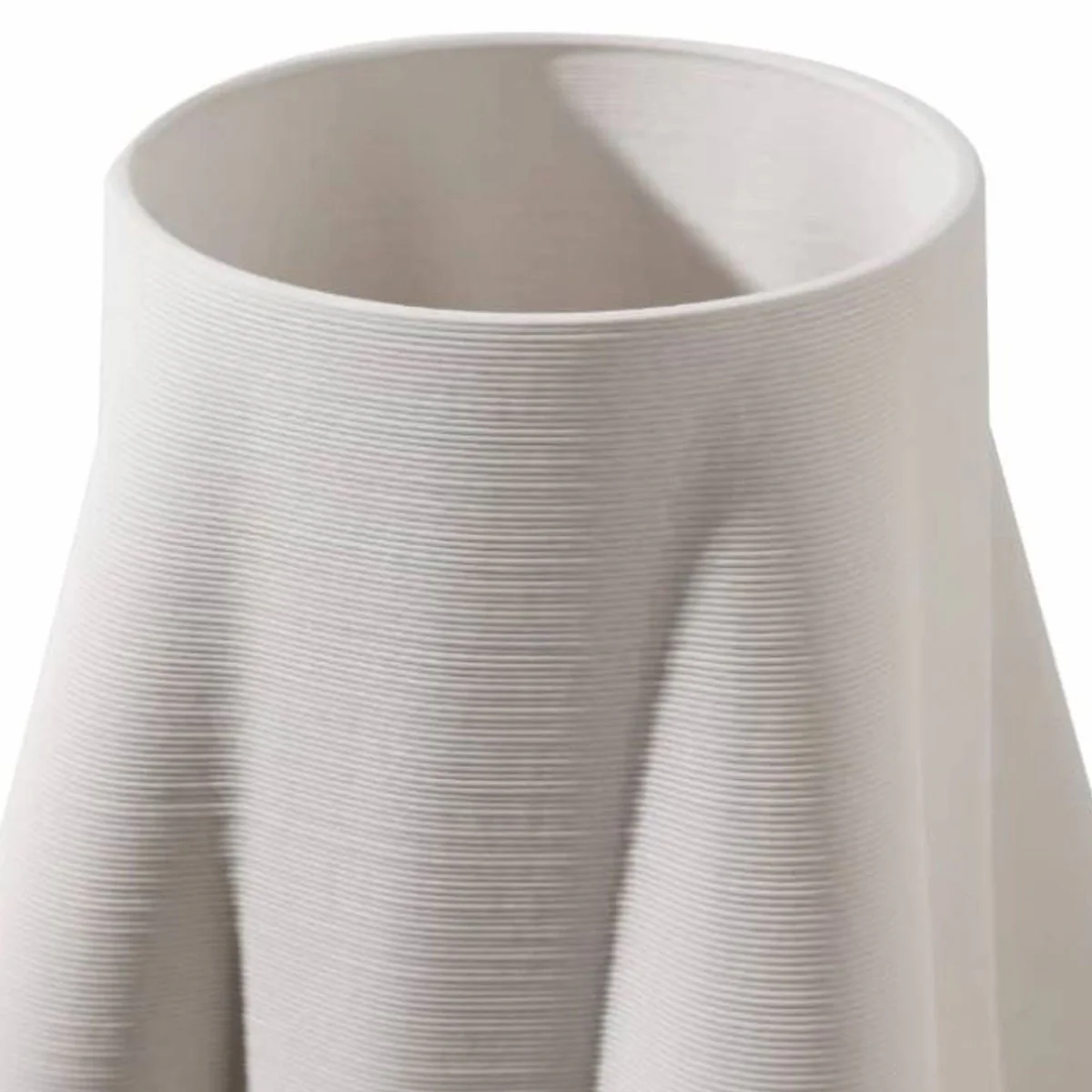 Casa Padrino jarr¨®n de lujo blanco A. 48 cm - Florero de cer¨¢mica - Accesorios decorativos