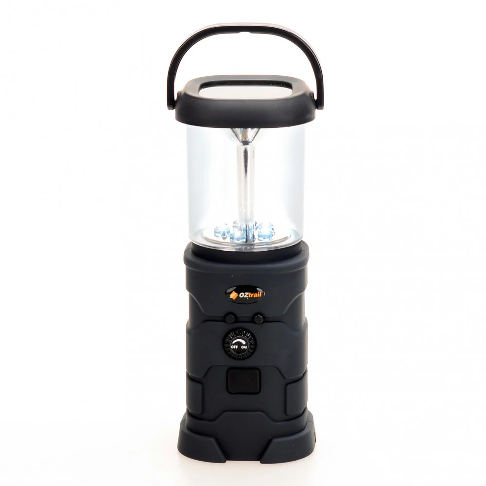 Lámpara de camping dinamo OZtrail SURVIVAL LED RECHARGE LANTERN 100 lumenes