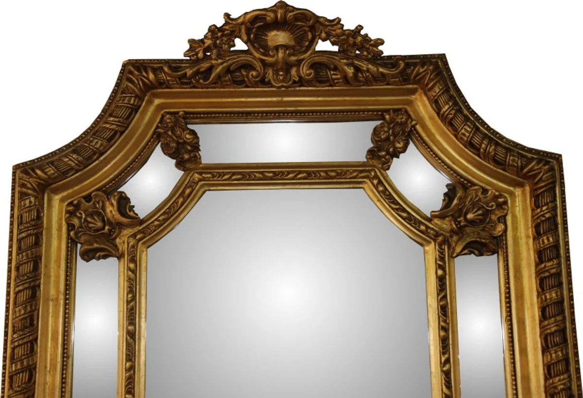 Casa Padrino Baroque luxury wall mirror Gold B 117 cm, H 205 cm - precious & sumptuous