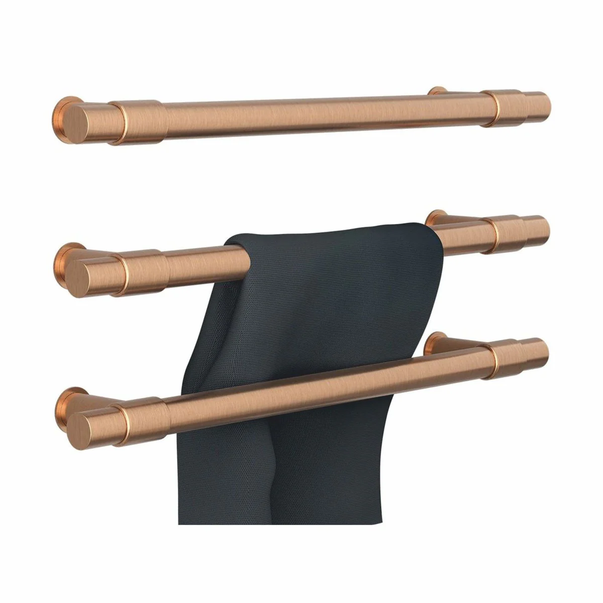 Casa Padrino Calentador de Toallas de Baño de Lujo Bronce Mate 63 cm - Accesorios de Baño