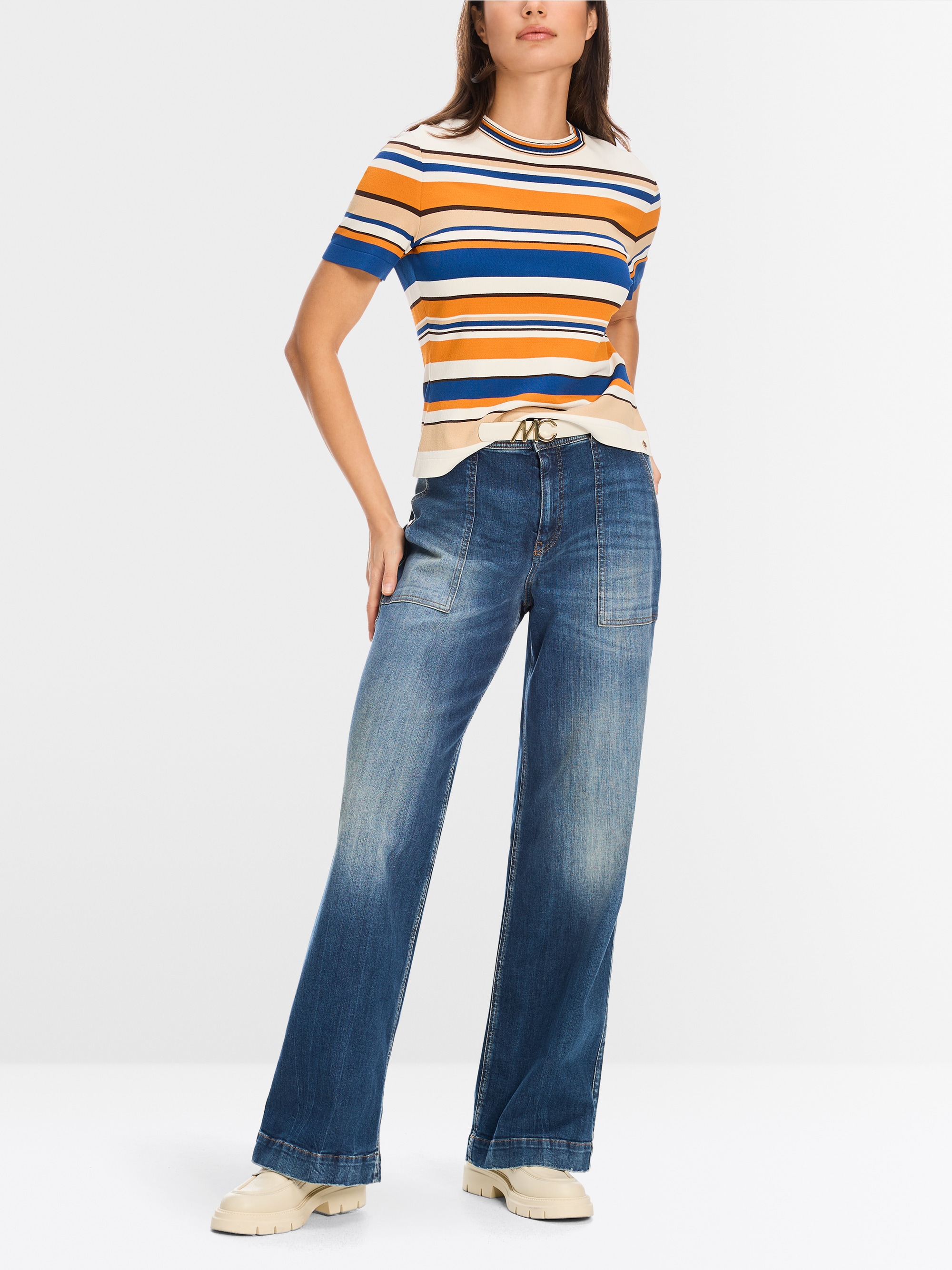 Marc-Cain Rethink Together striped sweater