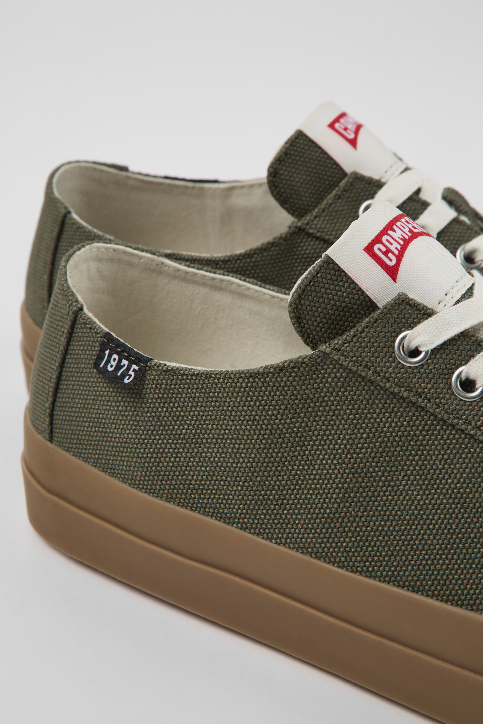 Camaleon - Green recycled cotton sneakers for men