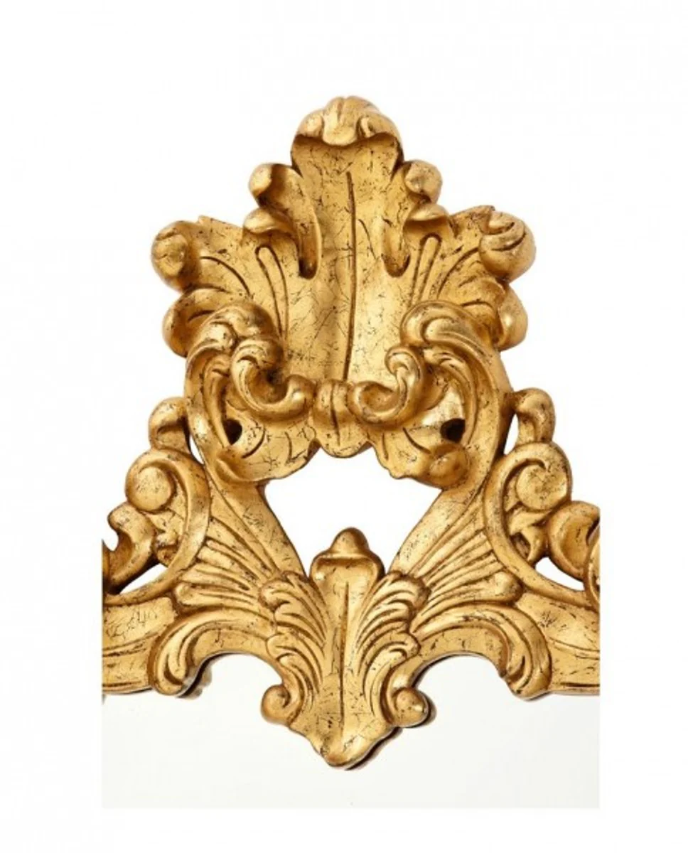 Casa Padrino Luxury Designer Wall Mirror Gold Leaf 124 x H 190 cm - Precious & Ornate