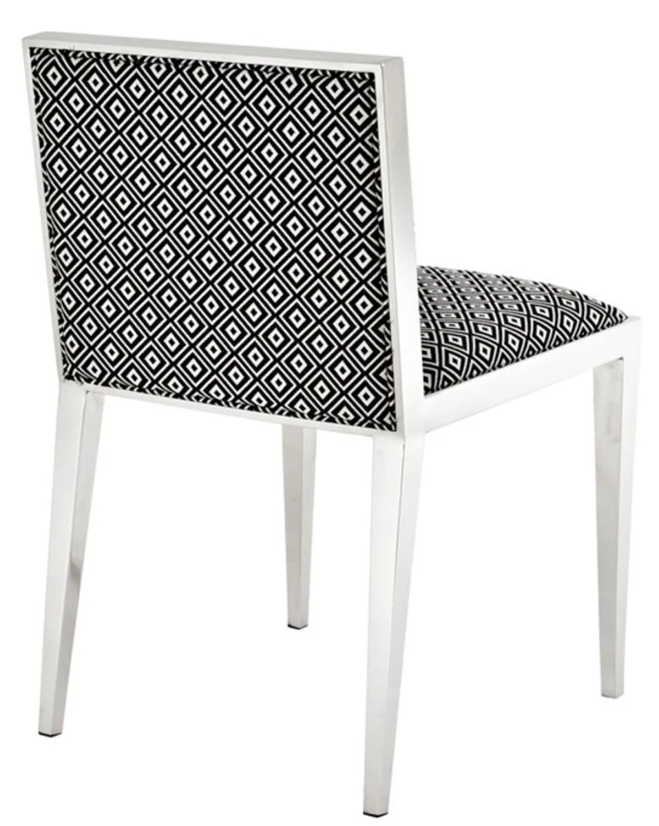 Casa Padrino de lujo de acero inoxidable silla de comedor 47,5 x 50 x 77,2 cm H. - muebles de dise?o comedor