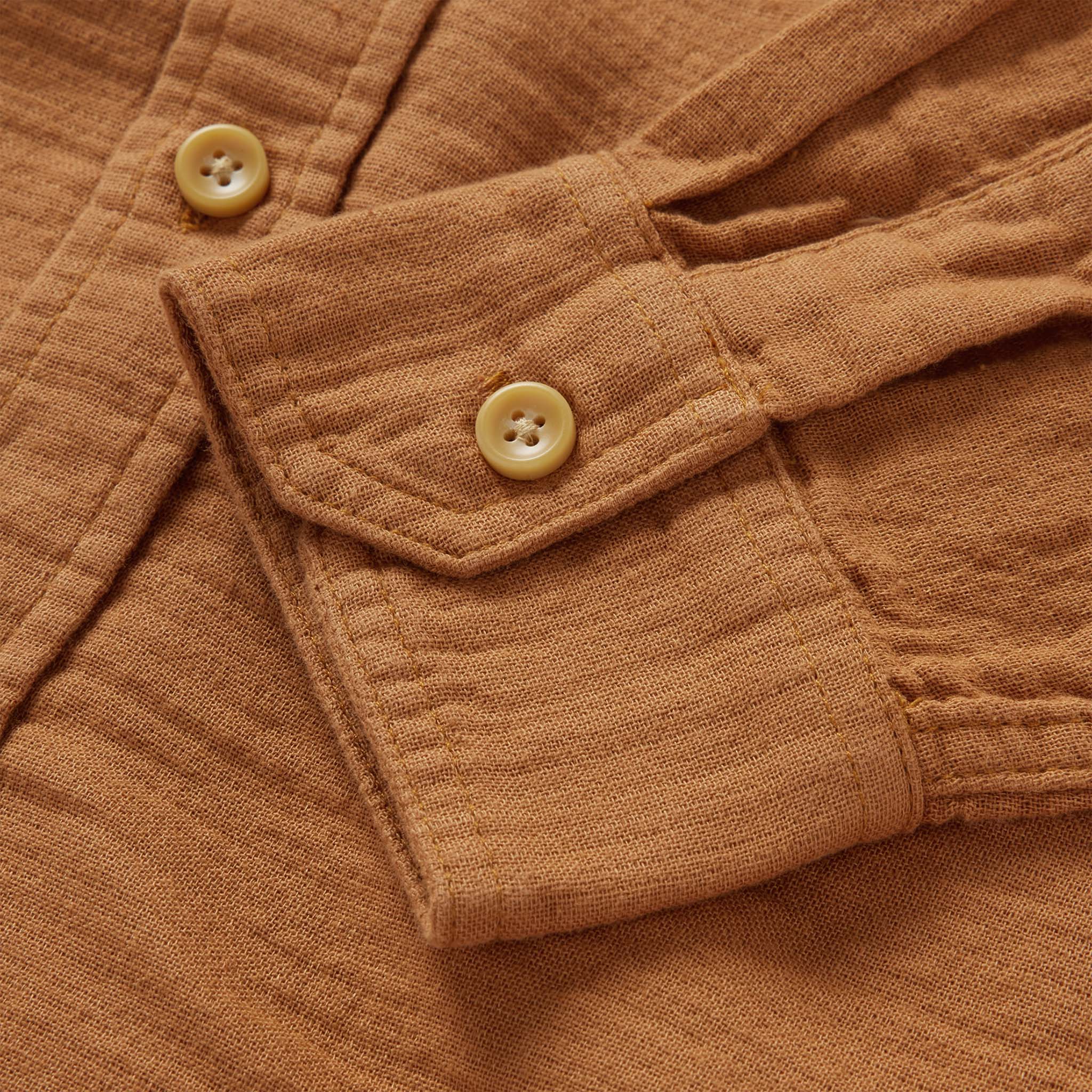 The Utility Shirt in Russet Double Cloth