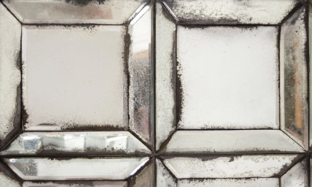 Casa Padrino espejo de pared de dise?o con espejo antiguo de vidrio 80 x H. 140 cm - espejo de sala de estar