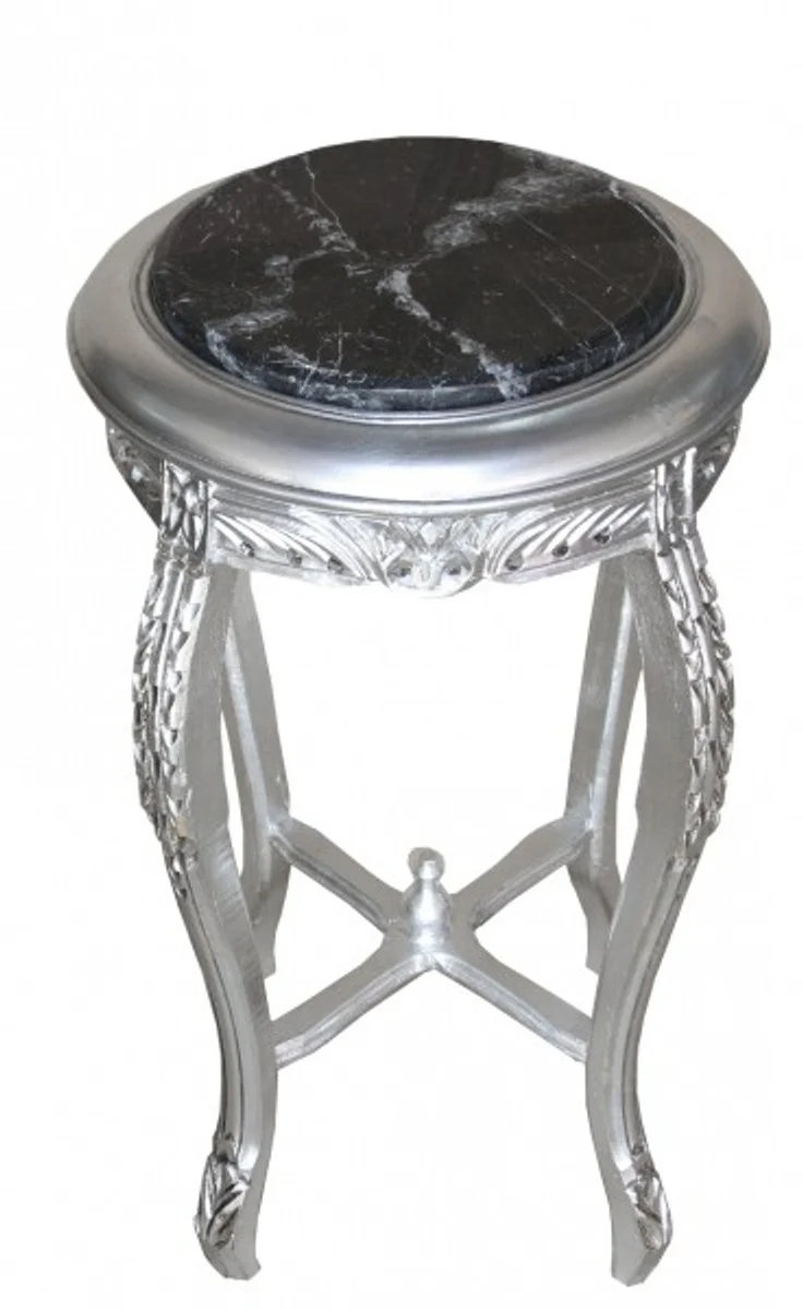 Baroque Side Table Silver ModY7 74 x 40 cm