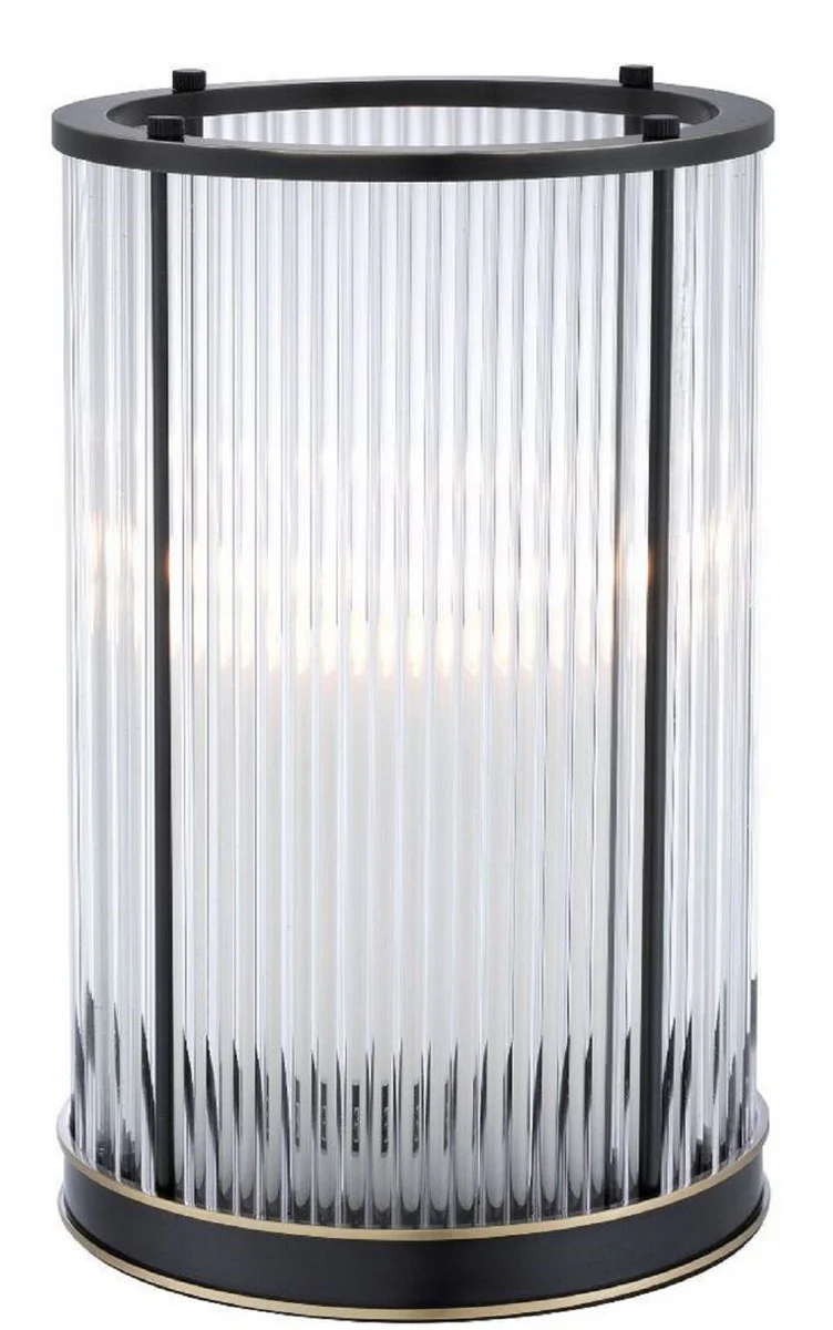 Casa Padrino portavela de lujo bronce / latón Ø 20 x H. 32 cm - Accesorios Deco - Calidad de Lujo