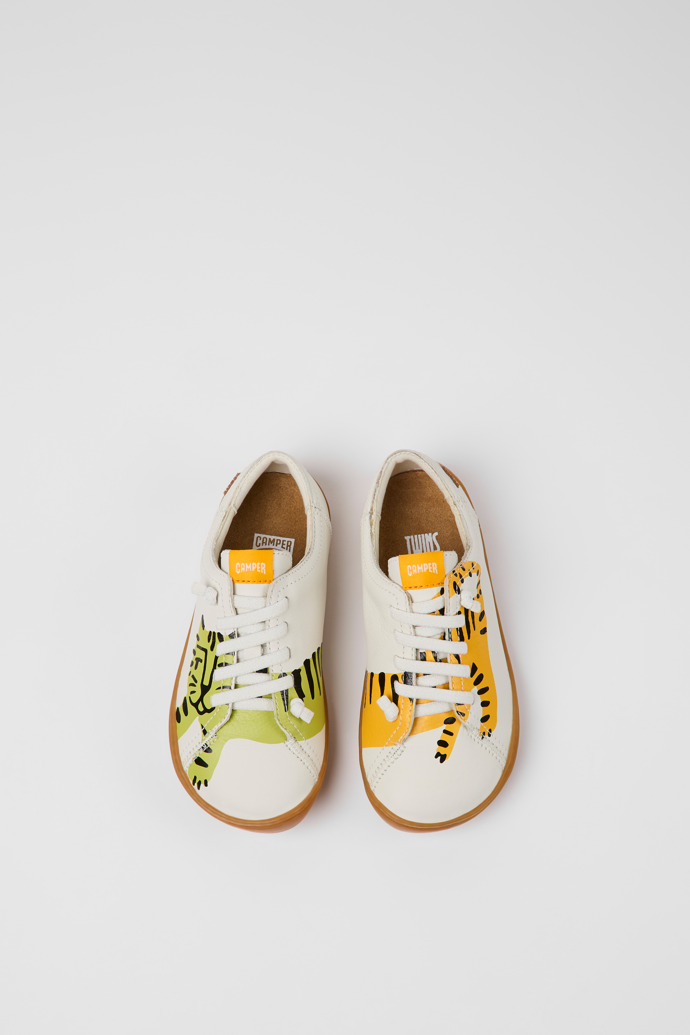 Twins Multicolored leather shoes for kids