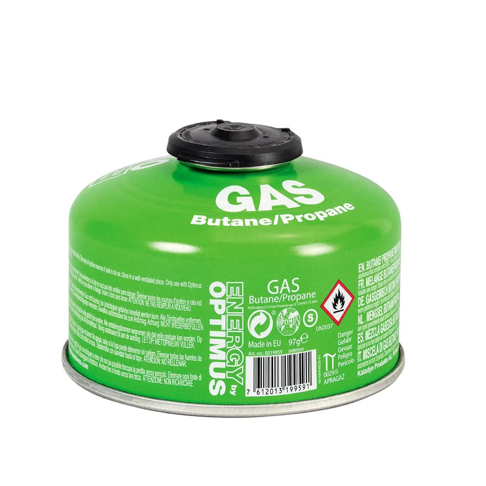 Optimus Gas 100G Butane/Propane con válvula - Cartucho de gas